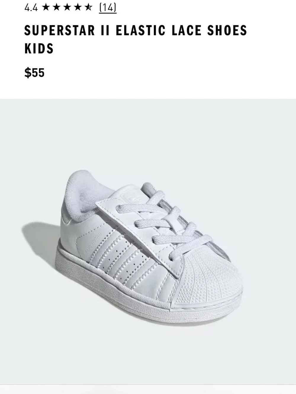 Toddler superstar II sneakers